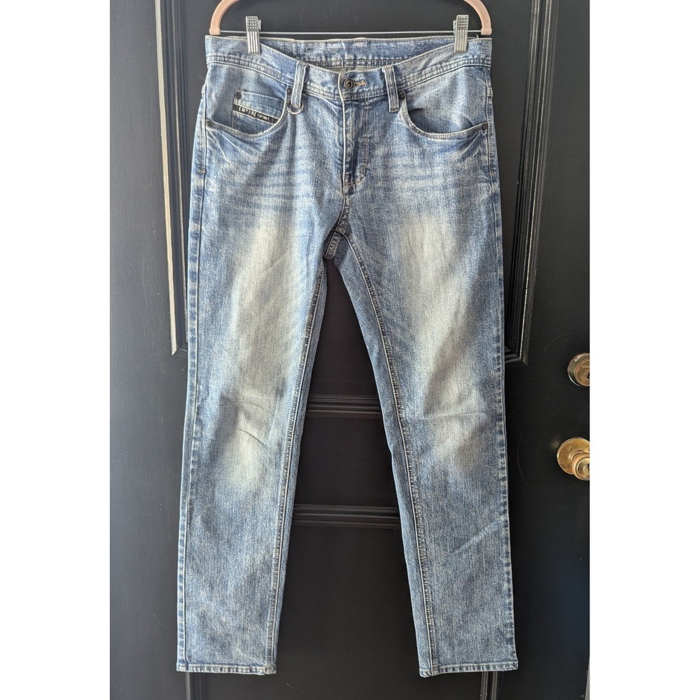 Empyre Mens Slim Fit Light Wash Denim Jeans Sz 32 Skate‎ Streetwear Y2K Revival